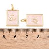 Brass Enamel Pendants KK-CBA62C2-01L-4