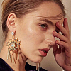 10Pcs Brass Clear Cubic Zirconia Stud Earring Findings KK-BC0008-76-7