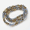 Electroplate Glass Beads Strands EGLA-A034-J2mm-O06-2