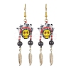 Iron Dangle Stud Earring EJEW-MZ00189-04-1