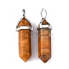 Natural Crazy Agate Pointed Pendants G-M378-01P-A36-2