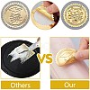 12 Sheets Self Adhesive Gold Foil Embossed Stickers DIY-WH0451-039-3