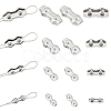 16Pcs 4 Style 304 Stainless Steel Double 2-Post Cable Clamp FIND-GA0002-28-1