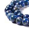 Natural Lapis Lazuli Round Bead Strands G-E262-01-6mm-3