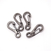 Alloy Keychain Clasp Findings KEYC-WH0017-06B-2