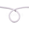 Braided Cowhide Leather Cord NWIR-N005-01R-5mm-4