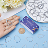 60Pcs 3 Sizes 304 Stainless Steel Linking Ring STAS-SC0007-44-3