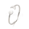 Non-Tarnish 304 Stainless Steel Open Cuff Rings RJEW-Q808-01A-P-1