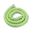 Flat Round Handmade Polymer Clay Beads CLAY-R067-8.0mm-24-2