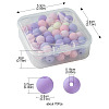 70Pcs Rubberized Style Acrylic Beads MACR-FS0001-71C-4