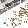 Mixed Sizes Diameter 4-10mm Brass Jump Rings Open Jump Rings Antique Bronze in Jewelry Making Supplies 1 Box KK-PH0008-AB-NF-B-4