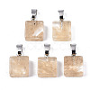 Watermelon Stone Glass Pendants G-T131-103-1
