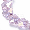 Electroplate Glass Beads X-EGLA-Q091-14mm-B17-3