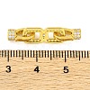 925 Sterling Silver Micro Pave Clear Cubic Zirconia Fold Over Clasps STER-U005-10G-3