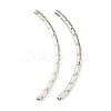 Brass Curved Tubes Beads KK-B793-N-1