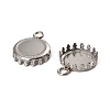 304 Stainless Steel Pendant Cabochon Settings STAS-NH0003-03P-03-2