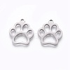 Tarnish Resistant 201 Stainless Steel Pet Pendants STAS-F231-044P-1