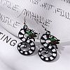 Alloy Dragon Dangle Earrings EJEW-R011-01P-4