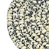 Natural Dalmatian Jasper Beads Strands G-P575-A01-6x4mm-3
