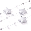 Christmas Tree Star & Ball Beaded Garland CHAC-H100-01-3
