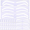 60Pcs 3 Styles Plastic Eyebrow Tattoo Practice Skin AJEW-CP0009-58B-1