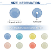 Nbeads 128Pcs 8 Colors Synthetic Luminous Stone Round Beads G-NB0003-98-2