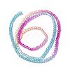 Transparent Gradient Color Glass Beads Strands GLAA-H021-01A-16-4