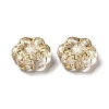 Transparent Plating Acrylic Beads X-OACR-L013-028-2