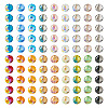 180Pcs 18 Colors Transparent Electroplate Glass Bead EGLA-TA0001-19-2