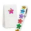 Plastic Laser Star Reward Sticker Rolls PW-WG60442-01-4