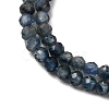 Gradient Color Natural Sapphire Beads Strands G-F803-A01-01A-5
