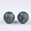 Electroplate Glass Beads EGLA-S178-03B-2