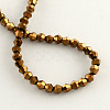 Electroplate Glass Bead Strands X-EGLA-R094-4mm-04-2