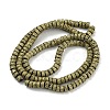 Electroplated Natural Lava Rock Beads Strands G-Z032-J03-11D-2