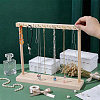 Rectangle Wooden Necklace Organizer Display Stands NDIS-WH0010-36A-3