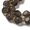 Natural Ice Obsidian Beads Strands G-K387-A09-01-3