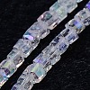 Electroplate Glass Bead Strands EGLA-J028-4x4mm-AB21-3