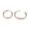 Ion Plating(IP) 304 Stainless Steel Huggie Hoop Earrings EJEW-G272-01-20mm-RG-3