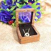 Wood Visible Window Pendant Storage Box PW-WG85001-01-1