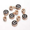 Alloy Enamel European Dangle Charms MPDL-M057-U-1