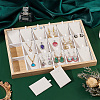 18-Grid Bamboo Pendant Necklaces Displays Plate NDIS-WH0006-07-5