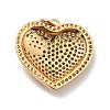 Brass Micro Pave Cubic Zirconia Pendants KK-E015-22G-3
