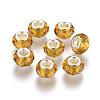 Handmade Glass European Beads GPDL25Y-72-1