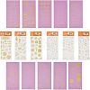 Glitter Self Adhesive Waterproof Hot Stamping Stickers DIY-PH0001-95-1