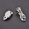 Brass Blank Base Clip-on Earring Cabochon Setting KK-M019-03S-2