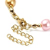 Glass Imitation Pearl Beaded Bracelets for Women BJEW-JB10033-01-4