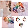6Pcs 3 Styles Natural Gmestone Copper Wire Big Pendants FIND-SZ0002-72-3