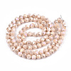 Electroplate Opaque Glass Beads Strands EGLA-T019-05V-2