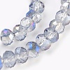Electroplate Glass Beads Strands X-GLAA-K027-HR-B04-3