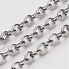 Tarnish Resistant 304 Stainless Steel Rolo Chains CHS-K002-01A-1